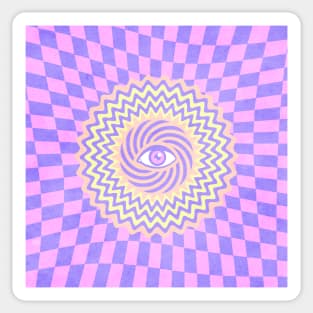 Hypnotic eye. Sticker